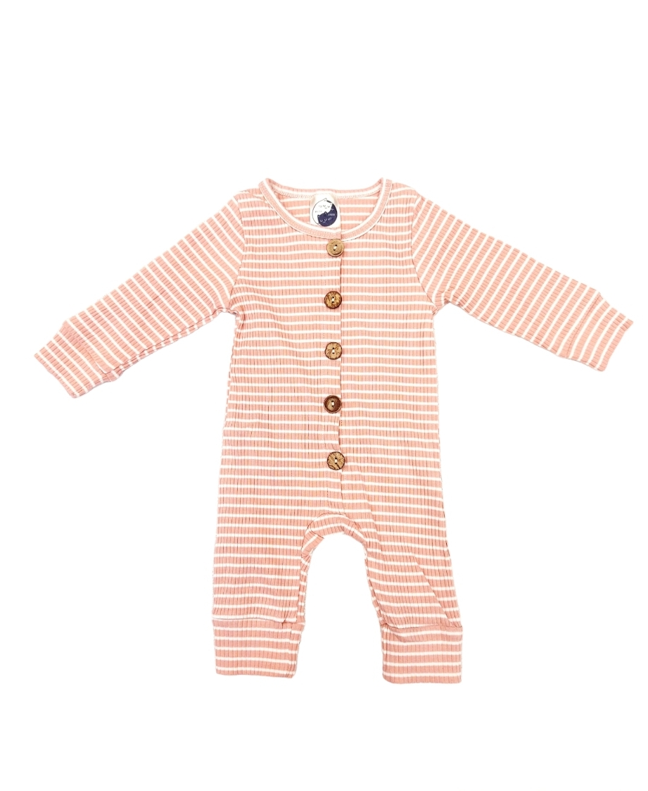 Milo & Fudge Ribbed Cotton Romper